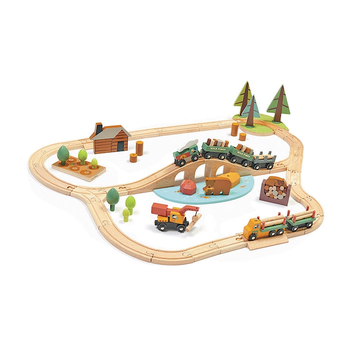 Tender Leaf Eisenbahnset Wald