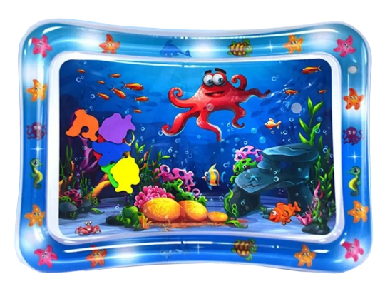 Motor mat fillable with water octopus
