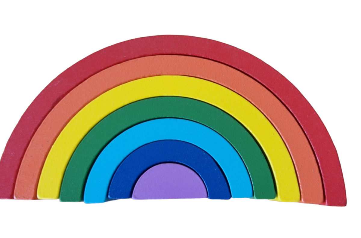 Wood rainbow basic colors
