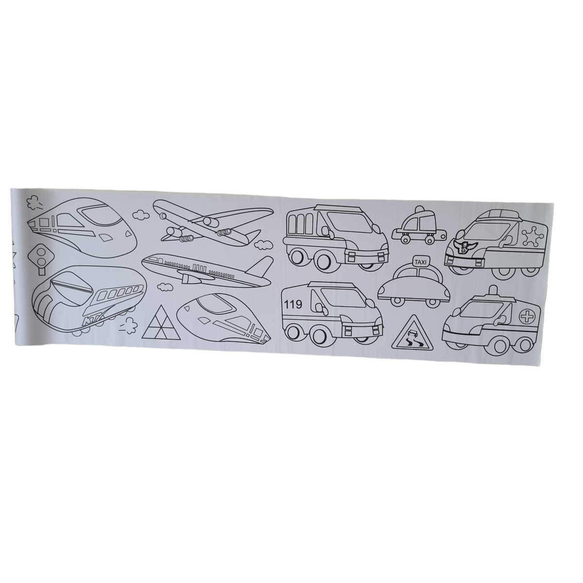 Glue roll for painting 3 meters long theme vehicles