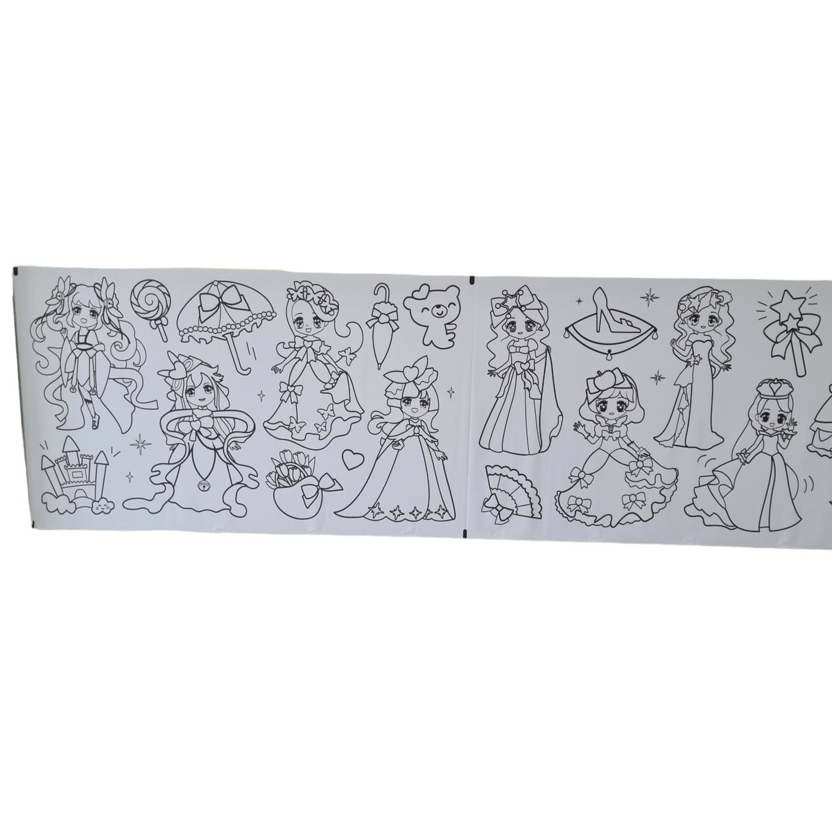 Kleberolle zum malen 3 Meter lang Thema Prinzessin