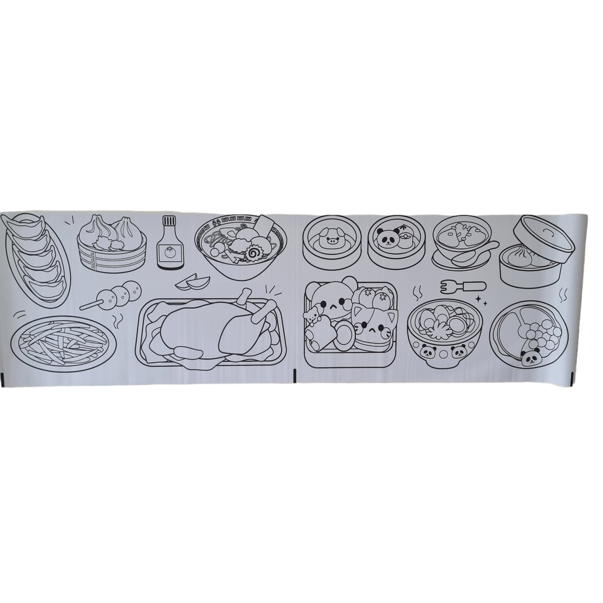 Glue roll for painting 3 meters long theme food