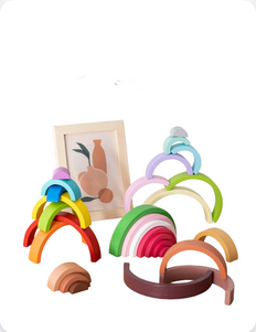 Wood rainbow basic colors