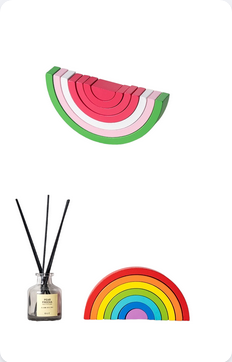 Wood rainbow basic colors