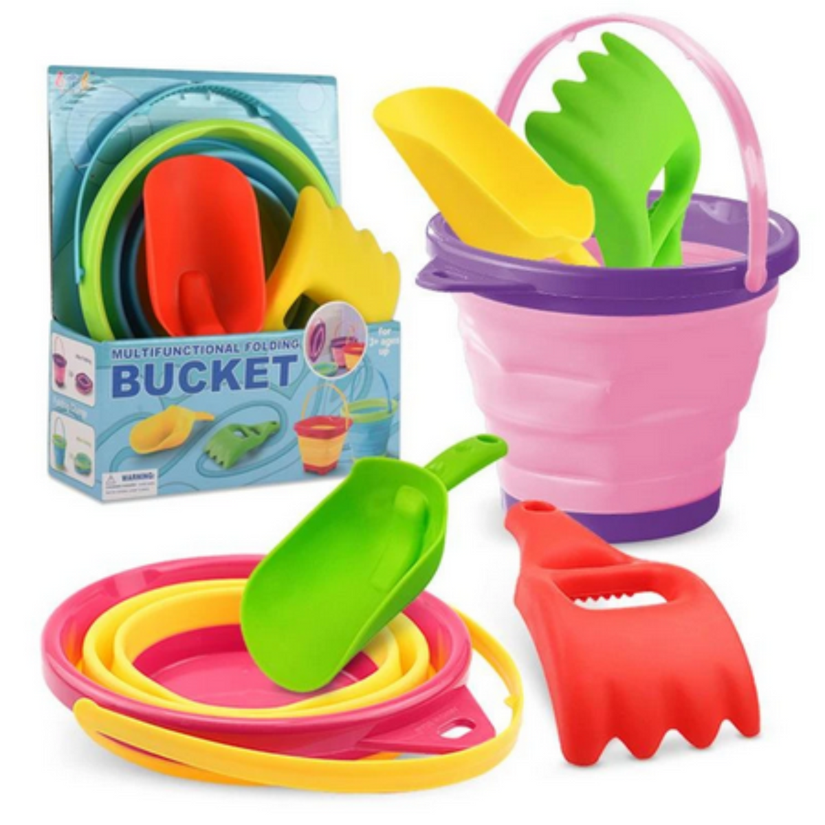 Sand set foldable girl / boy Pink