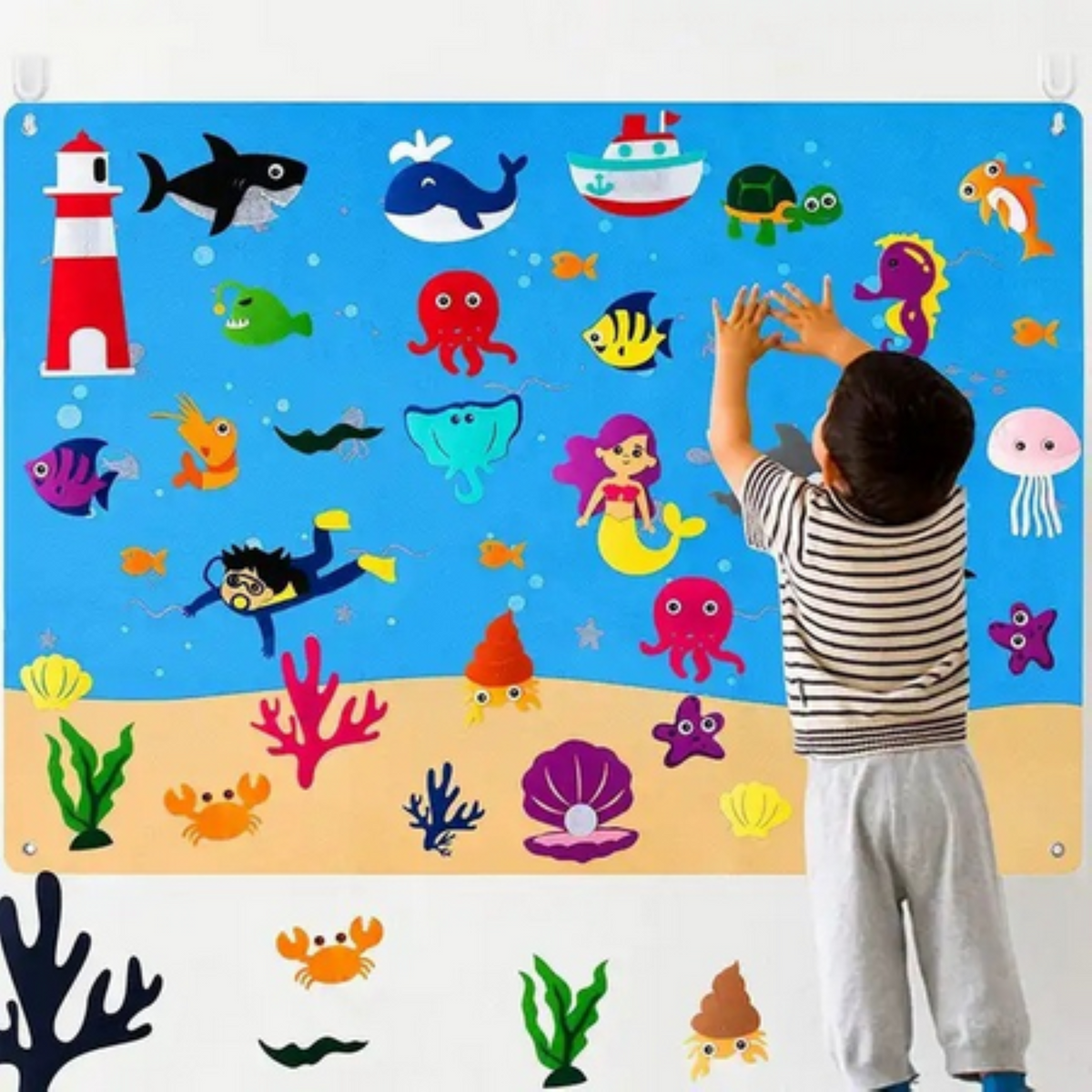Filzklettmatte Aquarium