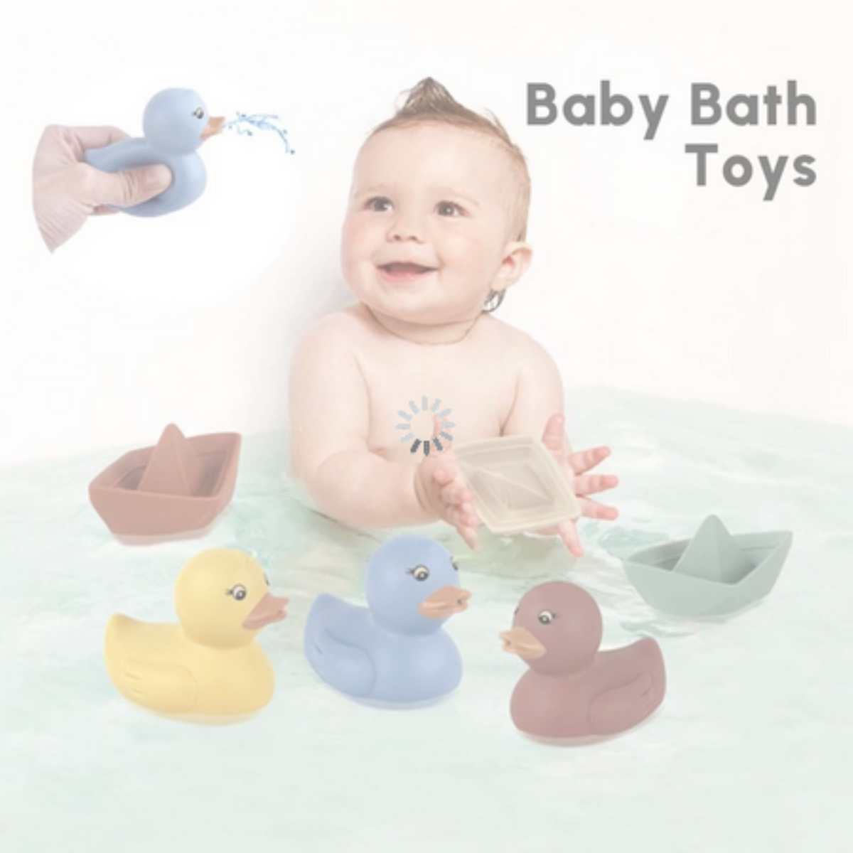 Set de bain souple pour enfants et bébés 6 pièces