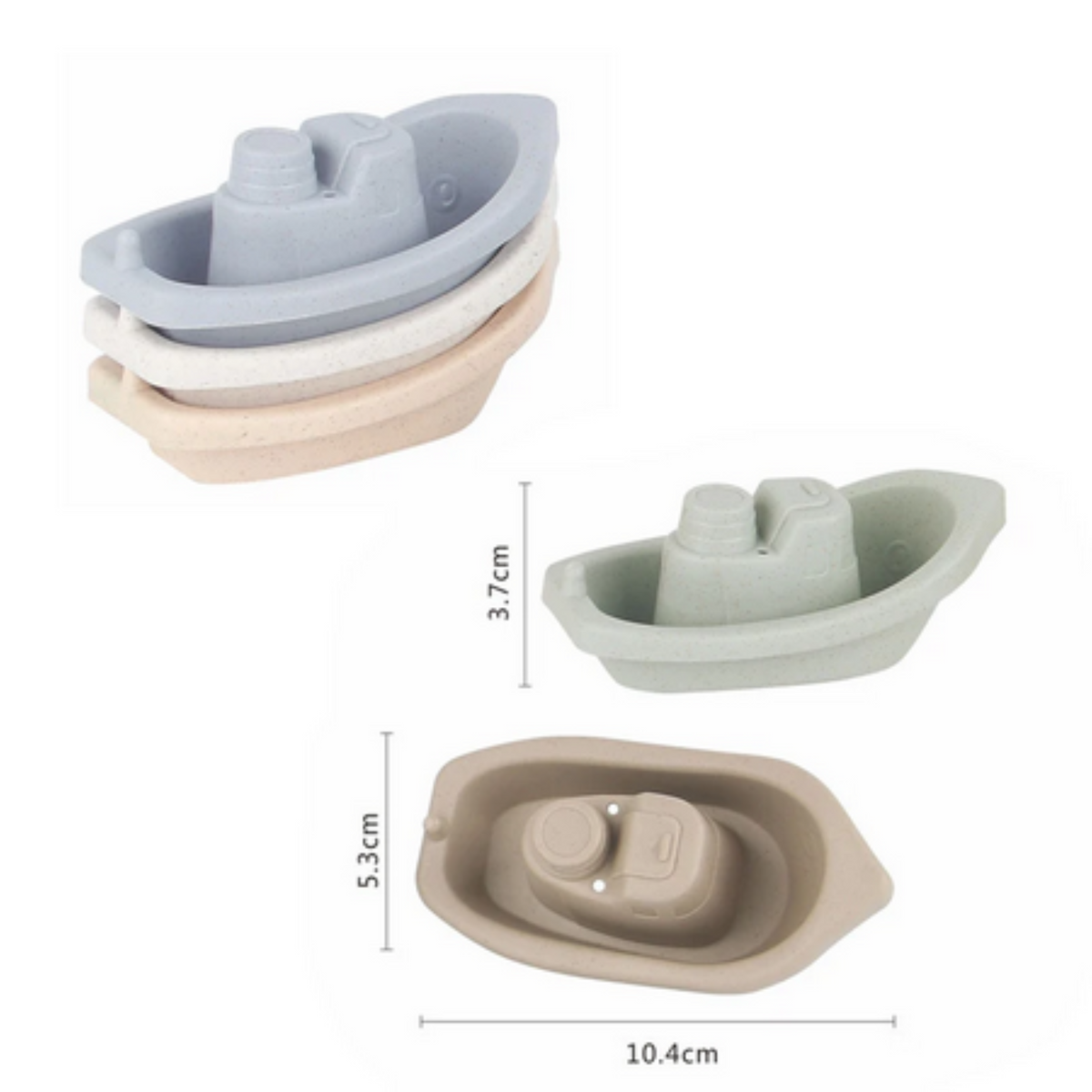 Set de bain en paille de blé pour enfants et bébés 5 pièces