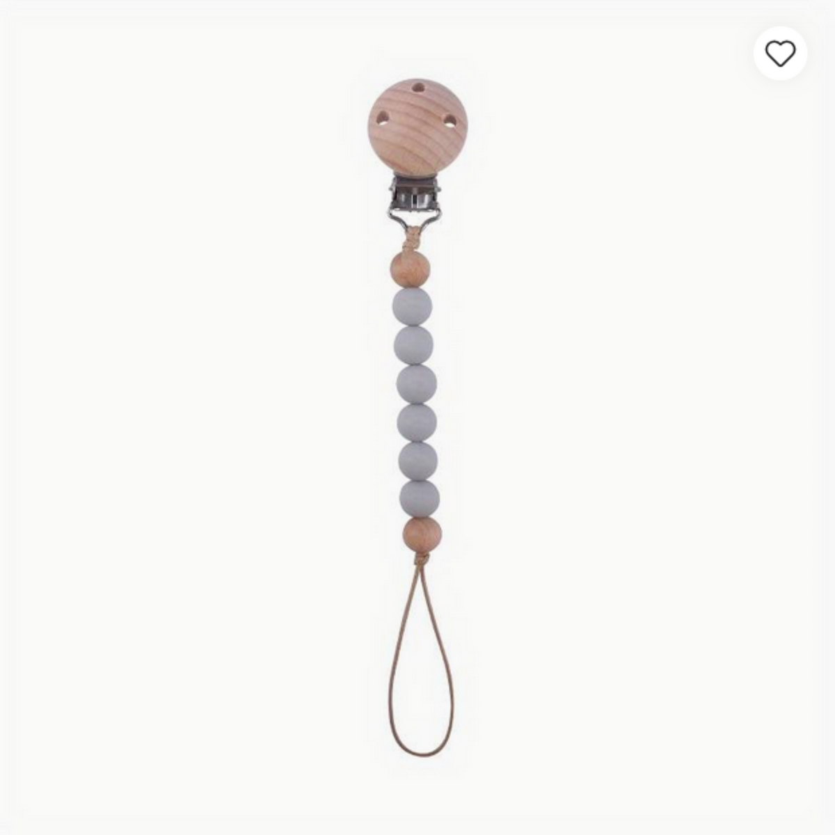 Nuggikette / Schnullerkette Blau Grau  2er Set