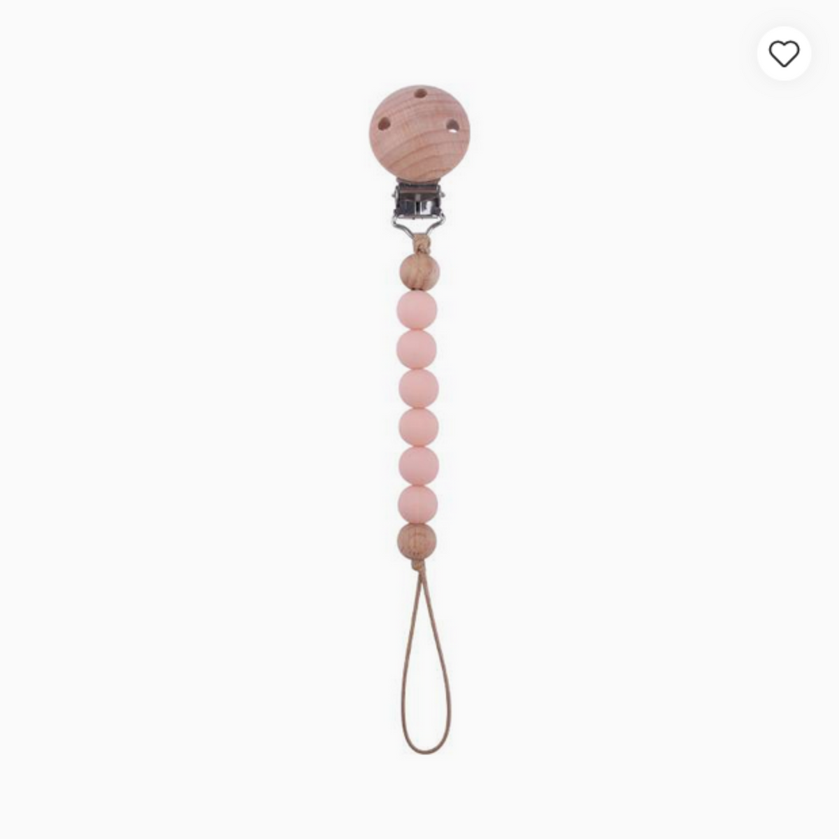 Chaînette pour sucette / Chaîne pour tétine Rose / Jaune Lot de 2