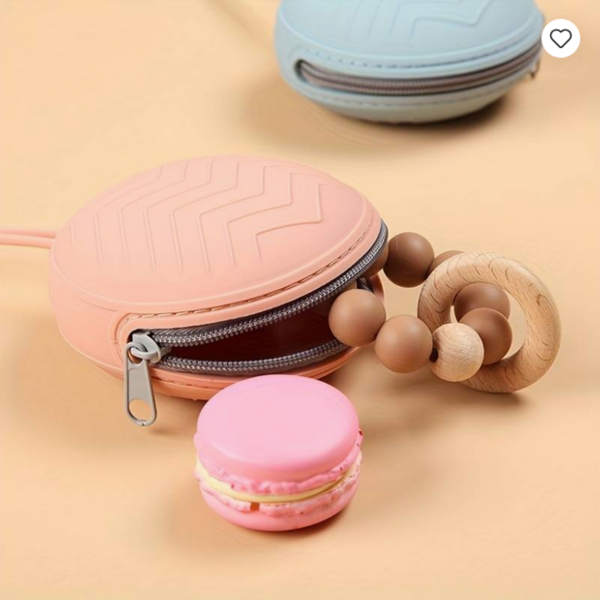 Pacifierbox Apricot / Pink