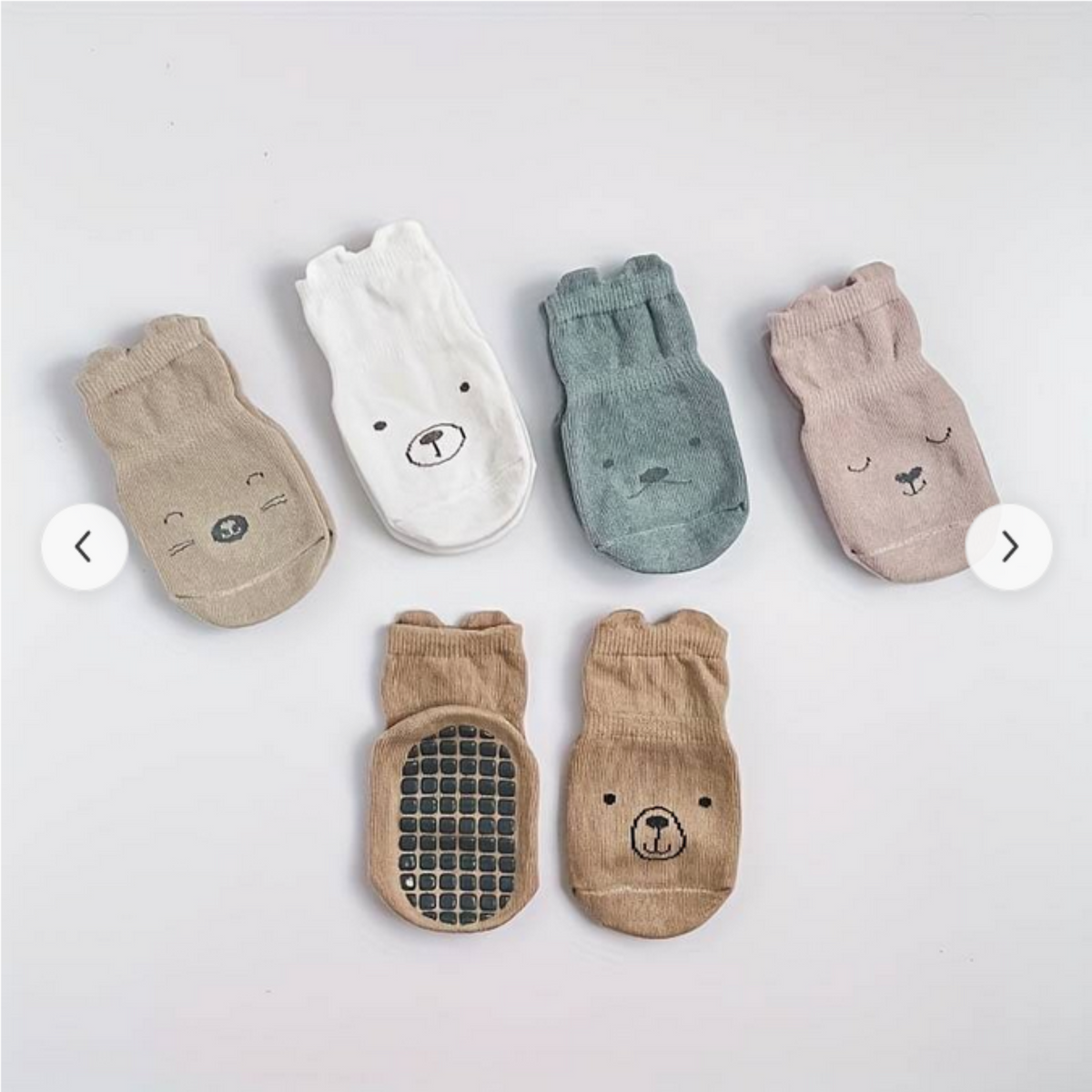 Süsse Rutschsöckli im 5er Pack für 1-2 Jahre