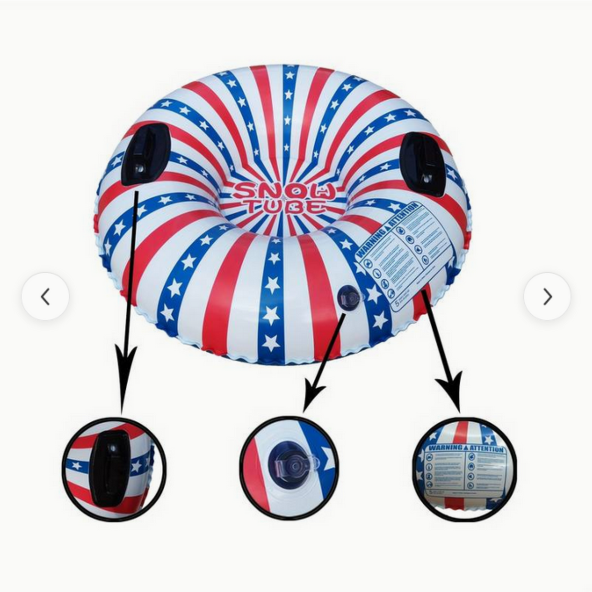 Snow tube inflatable slide ring America