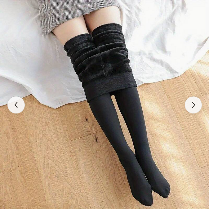 Winter hit opaque lined tights