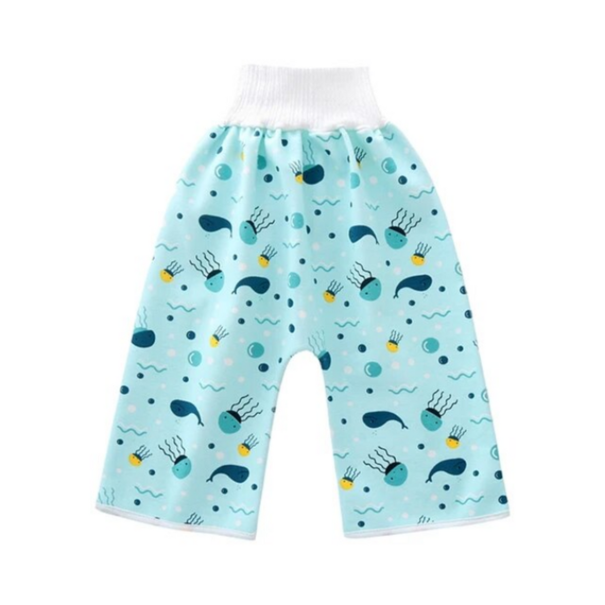 Diaper-free training pants/jumpsuit in 5 variations