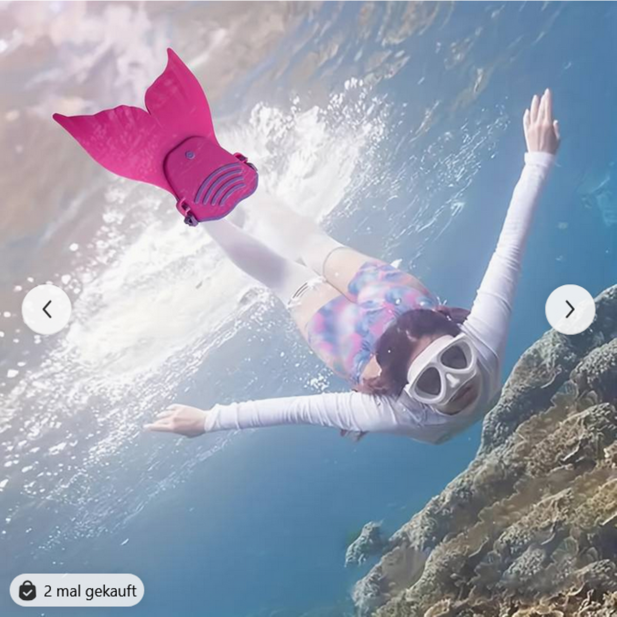 Mermaid fins pink