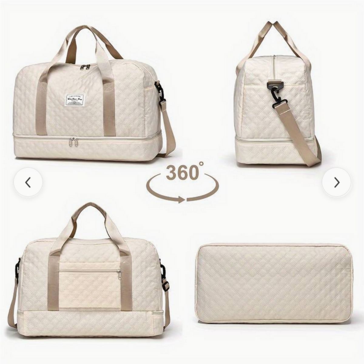 Superbe sac de voyage/bain multifonctionnel Beige
