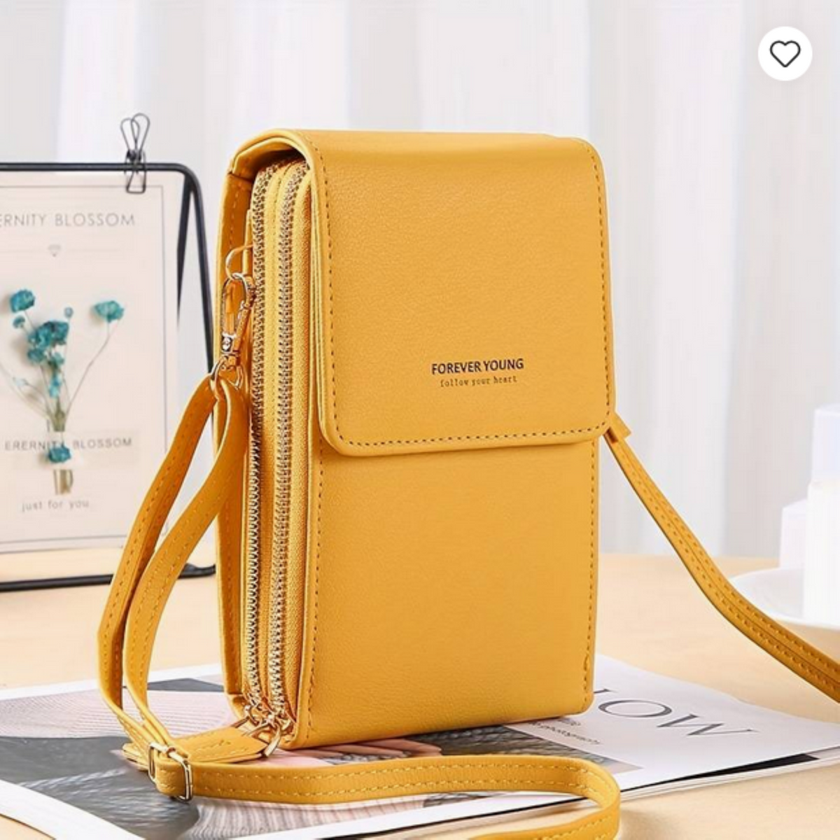 Étui pour téléphone portable avec de nombreuses poches et écran tactile en 8 couleurs