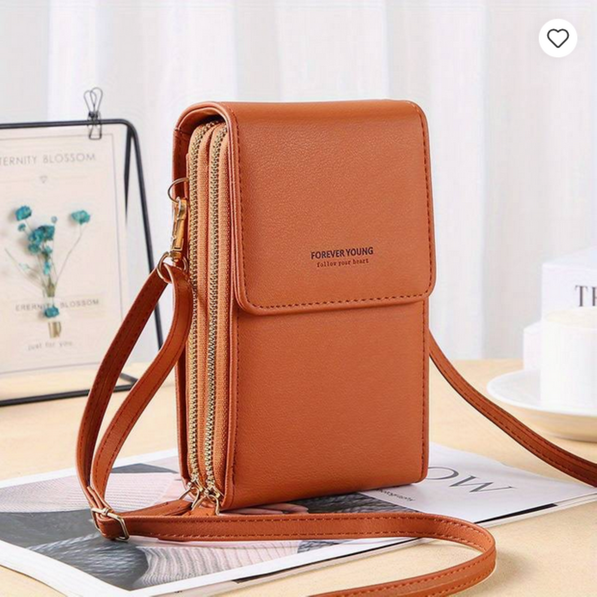 Étui pour téléphone portable avec de nombreuses poches et écran tactile en 8 couleurs