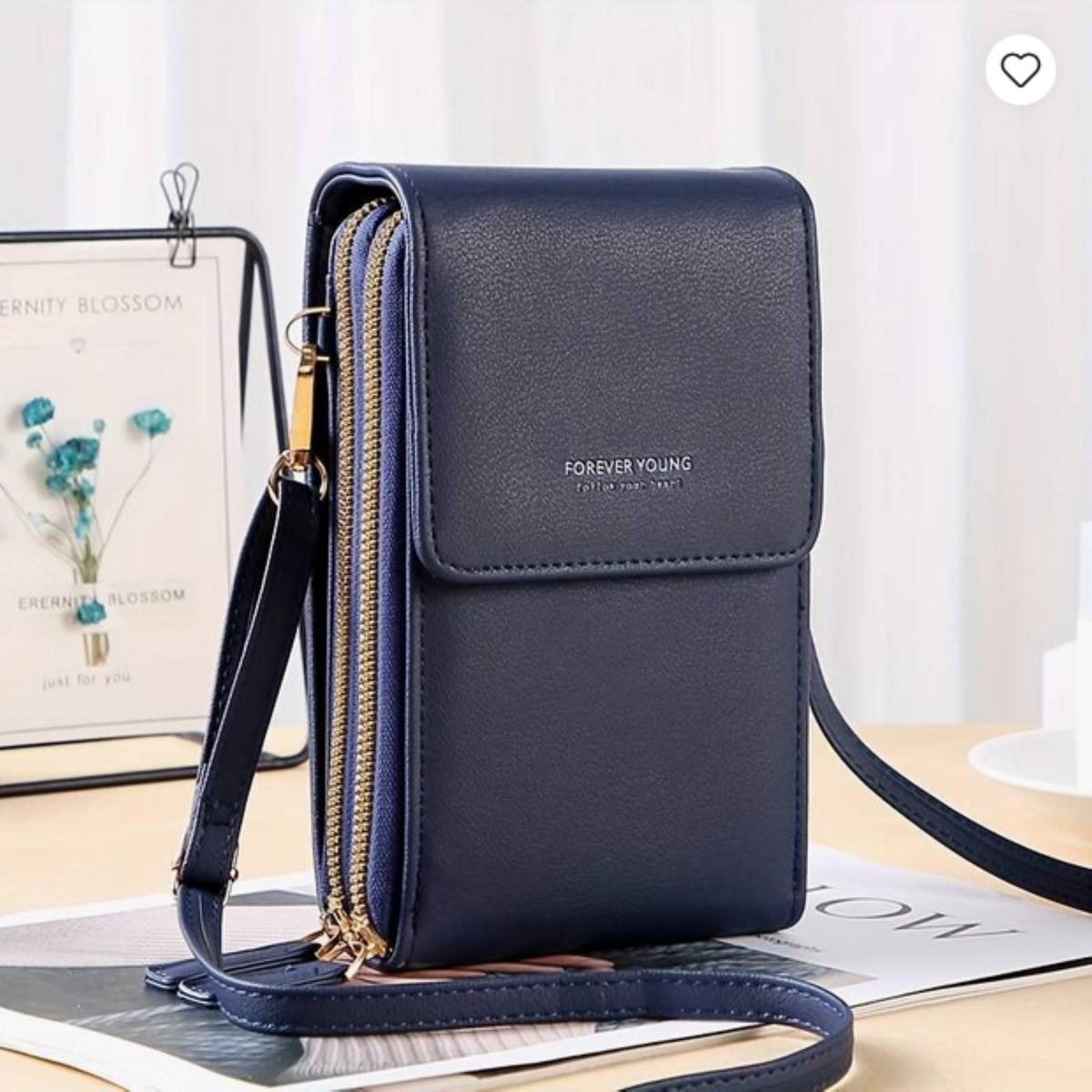 Étui pour téléphone portable avec de nombreuses poches et écran tactile en 8 couleurs