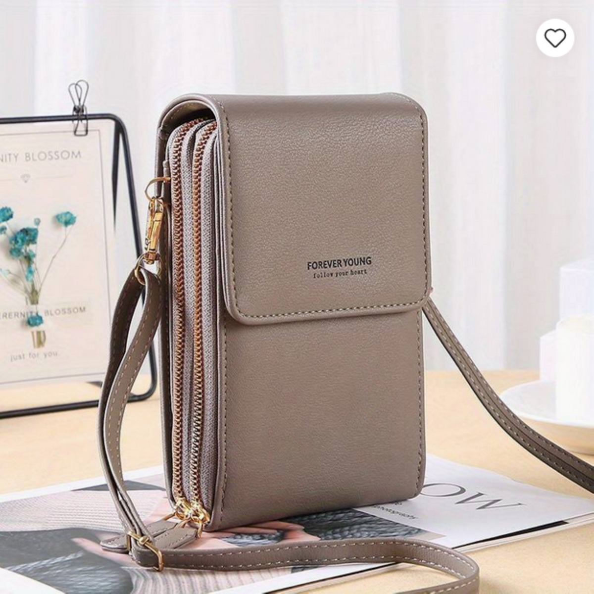 Étui pour téléphone portable avec de nombreuses poches et écran tactile en 8 couleurs
